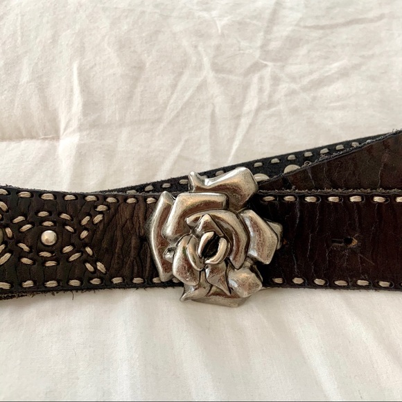 Betsy Johnson Metal Rose Studded Belt - Picture 3 of 7